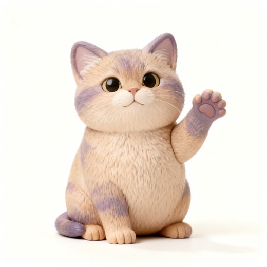 紫金渐层猫咪品种示意